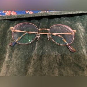 Round Black and Gold glasses
